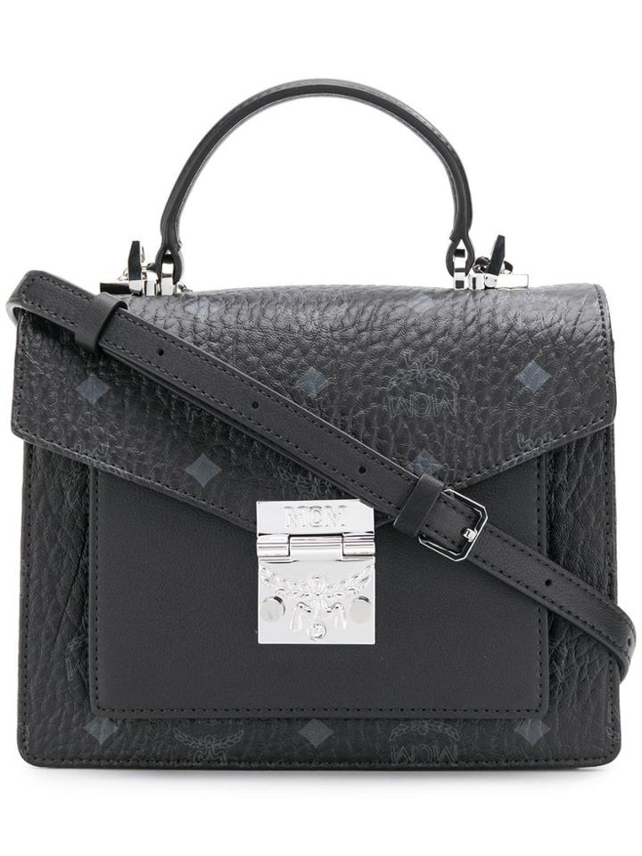Mcm Print All-over Tote Bag - Black