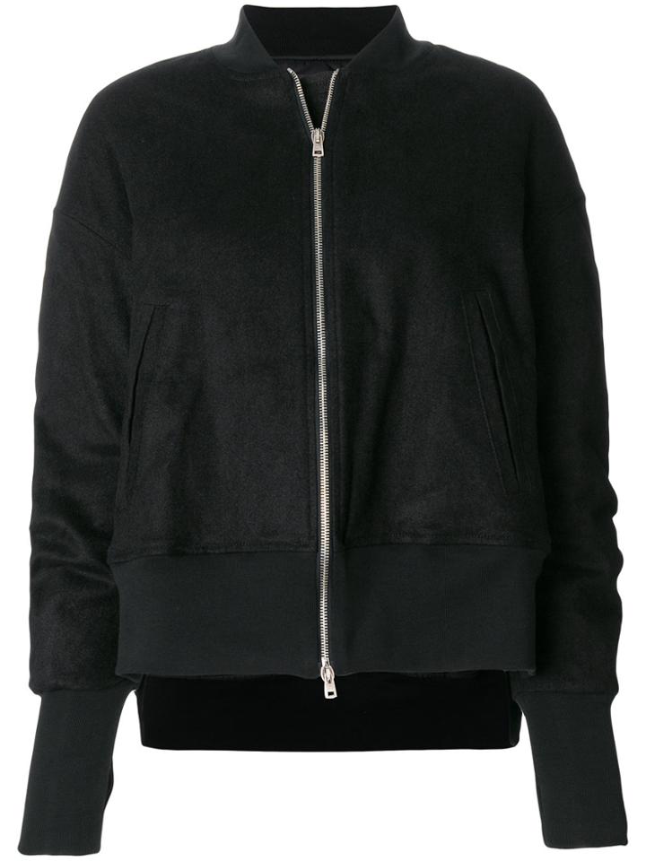 Andrea Ya'aqov Asymmetric Bomber Jacket - Black