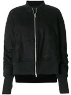 Andrea Ya'aqov Asymmetric Bomber Jacket - Black