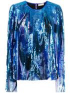 Emilio Pucci Sequin Embellished Blouse - Blue