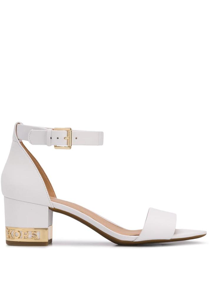Michael Michael Kors Ankle Strap Sandals - White