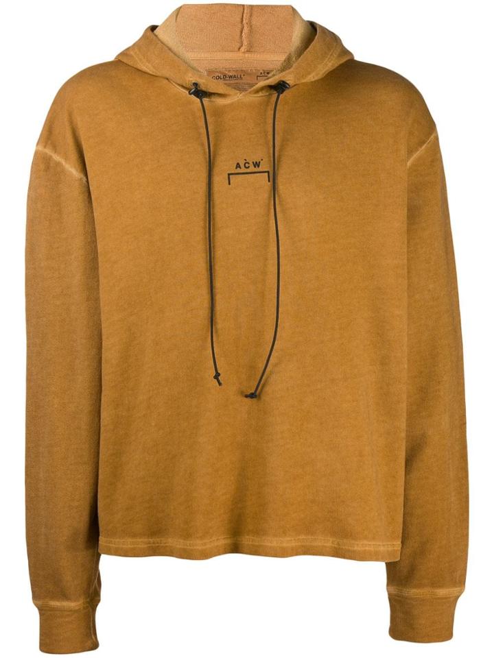 A-cold-wall* Logo Print Hoodie - Neutrals