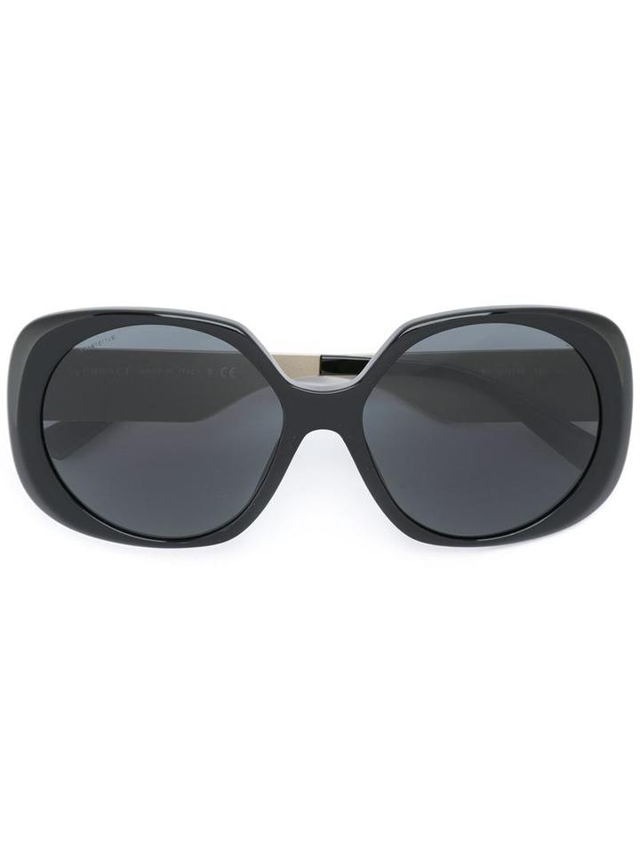 Versace 'rock Icon' Oversized Sunglasses, Women's, Black, Acetate/metal (other)