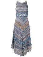 Knit Midi Dress - Women - Acrylic/lurex/polyester/viscose - G, Blue, Acrylic/lurex/polyester/viscose, Cecilia Prado