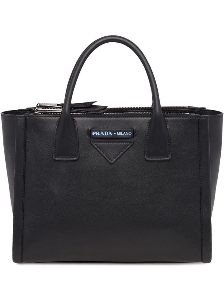 Prada Prada Concept Calf Leather Bag - Black