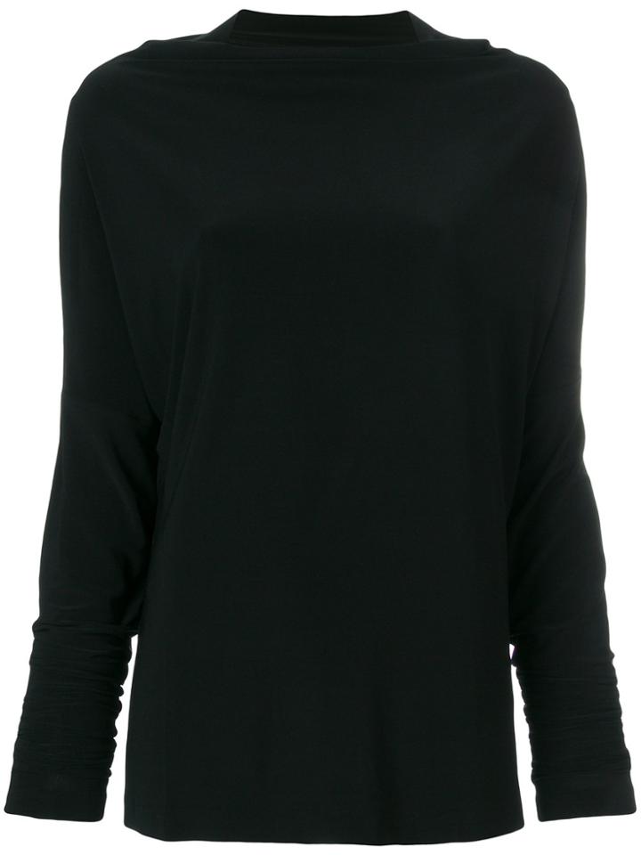 Norma Kamali Long-sleeve T-shirt - Black