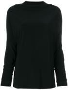 Norma Kamali Long-sleeve T-shirt - Black