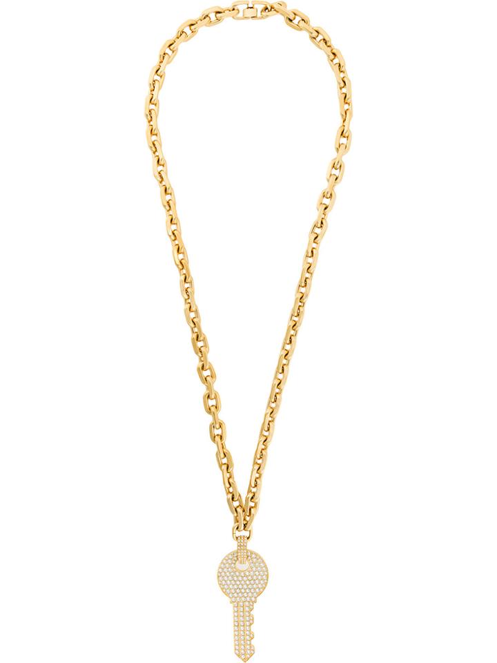 Marc Jacobs Key Pendant Necklace - Metallic
