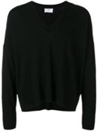 Ami Paris V Neck Sweater - Black