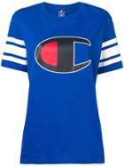 Champion Logo Round Neck T-shirt - Blue