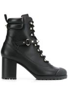 Valentino Valentino Garavani Rockstud 70mm Ankle Boots - Black