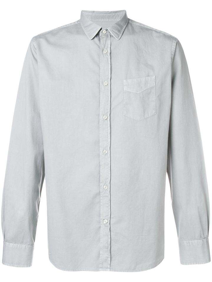 Officine Generale Pocket Button Shirt - Grey