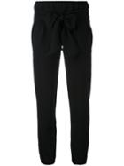 Eleventy - Bow Tie Trousers - Women - Cotton/spandex/elastane - S, Black, Cotton/spandex/elastane