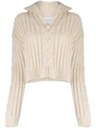 Nanushka Half-zip Knit Sweater - Neutrals