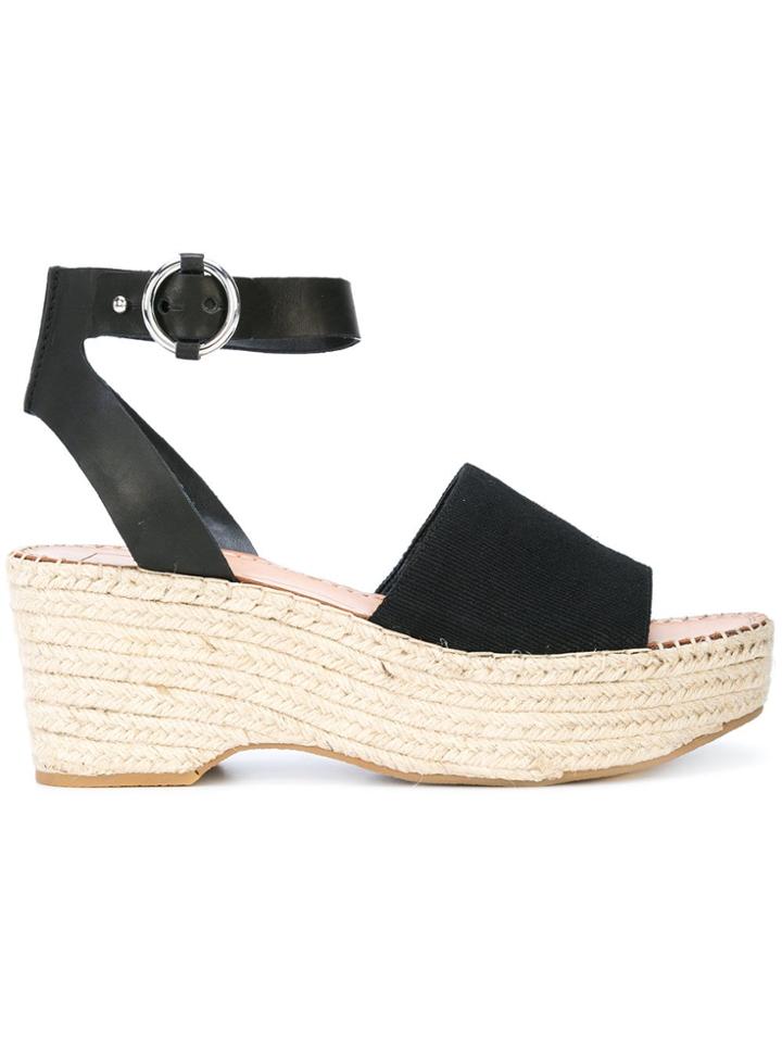 Dolce Vita Lesley Platform Sandal Espadrilles - Black