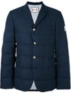 Moncler Gamme Bleu Padded Blazer, Men's, Size: 1, Blue, Wool/cotton/cupro/feather Down