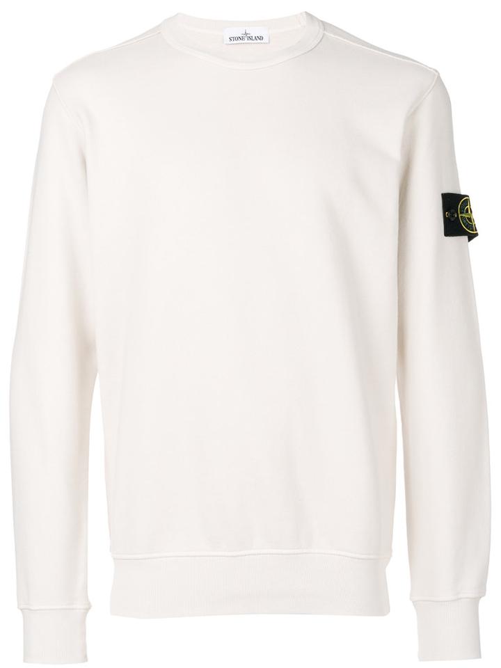 Stone Island - Crew Neck Sweater - Men - Cotton - Xl, Nude/neutrals, Cotton
