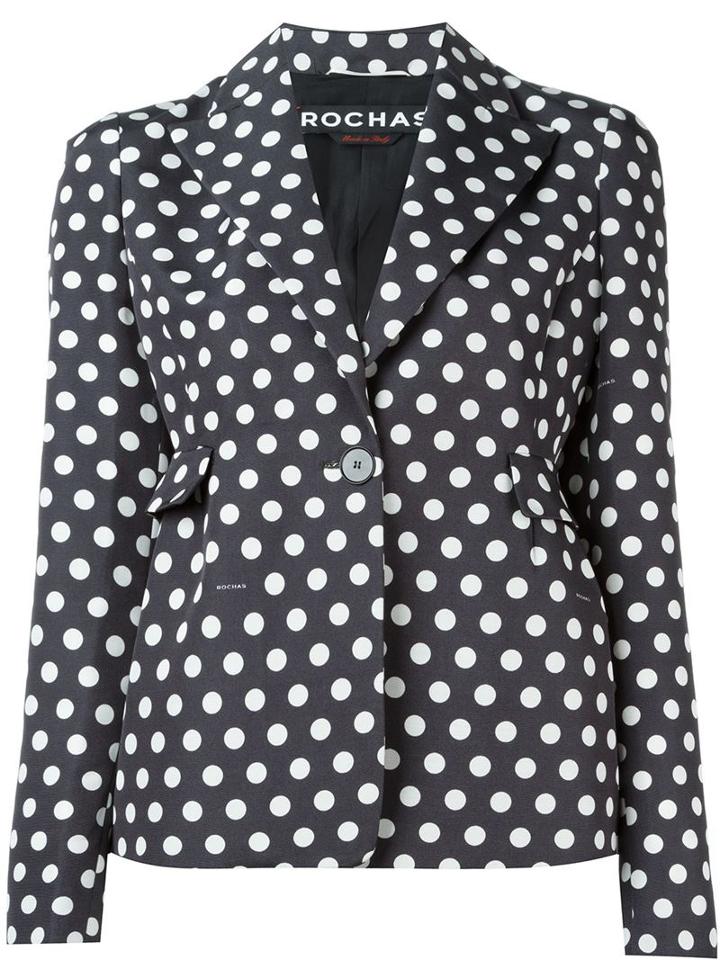 Rochas Polka Dot Print Blazer