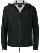 Emporio Armani Zipped Hooded Jacket - Black
