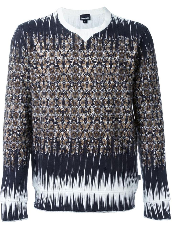 Just Cavalli Snakeskin Pattern Sweatshirt