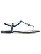 Dolce & Gabbana Nautical Flat Sandals - Blue
