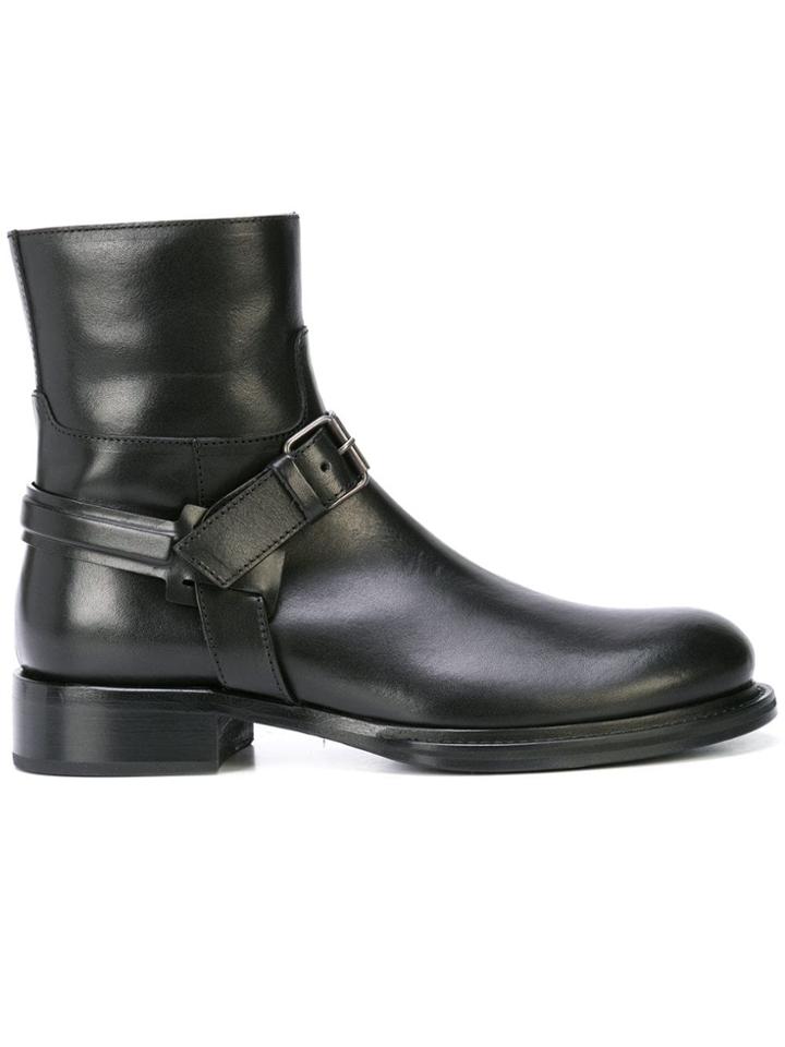 Ann Demeulemeester Buckled Boots - Black