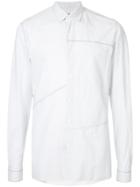Lanvin Panelled Striped Shirt - White