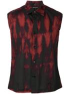 Ann Demeulemeester Sleeveless Printed Shirt - Red