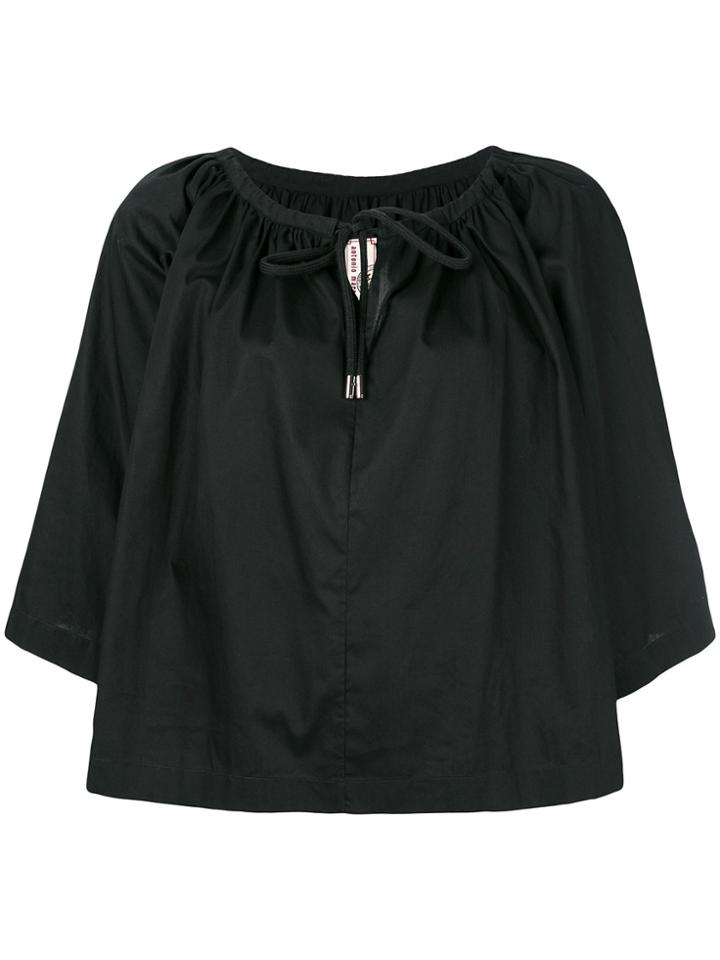 Antonio Marras Cropped Sleeve Blouse - Black