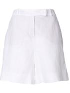 Loro Piana High Waisted Shorts - White