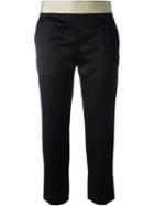 Haider Ackermann Contrast Waistband Trousers, Women's, Size: 40, Black, Cotton/rayon