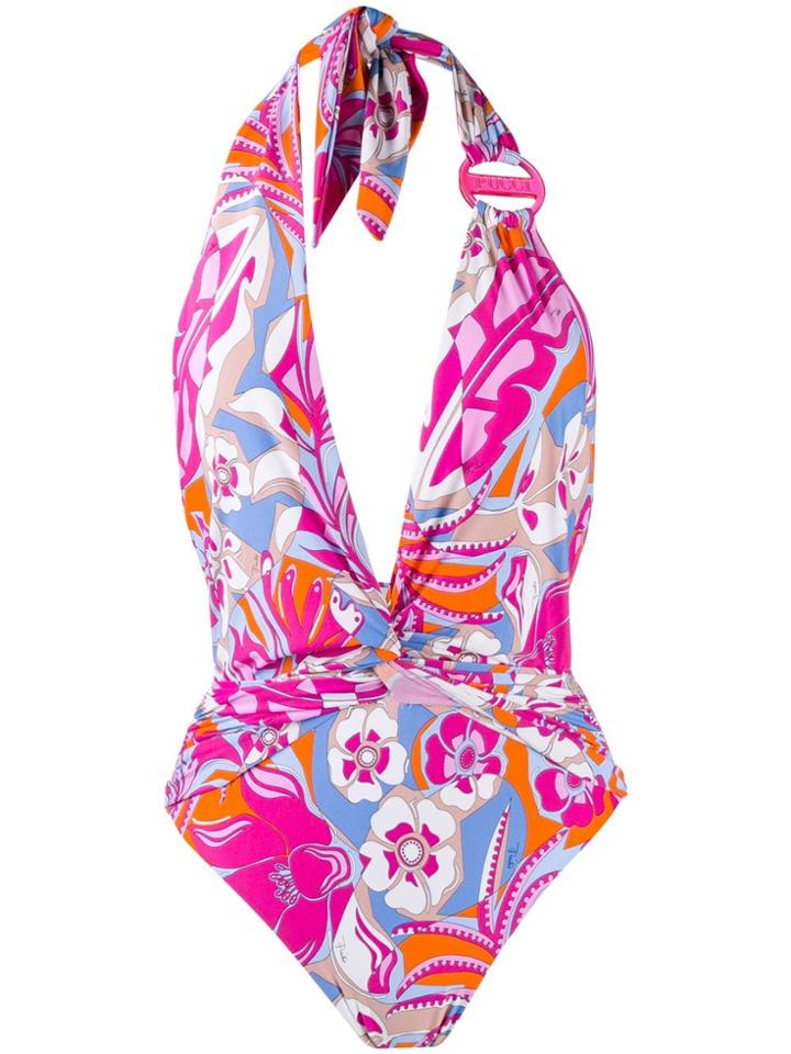 Emilio Pucci Floral Swimsuit - Pink