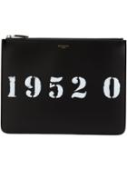 Givenchy Number Print Clutch - Black