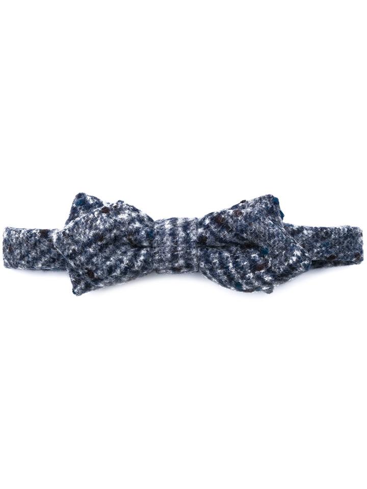 Al Duca D'aosta 1902 Patterned Bow Tie - Grey