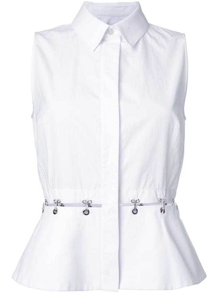 Alexander Wang Hook And Eye Peplum Shirt
