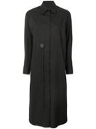 Mm6 Maison Margiela Wrap Shirt Dress - Black