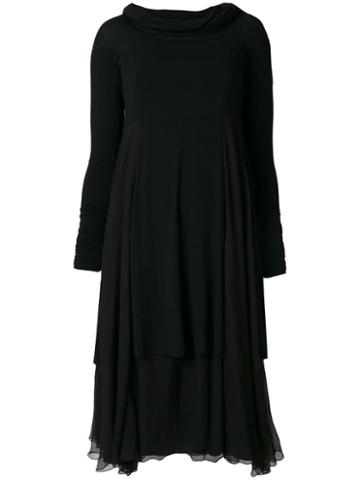 Giorgio Armani Pre-owned Layered Dress - Black