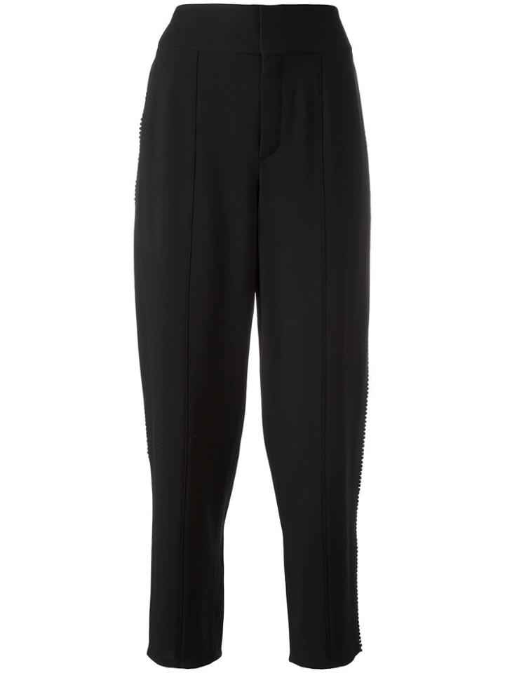 Chloé Embroidered Trim Trousers - Black
