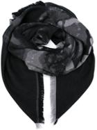 Givenchy Rottweiler Print Scarf, Men's, Black, Silk/wool
