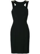 Versace Collection - Eyelet Strap Dress - Women - Acetate/viscose - 42, Black, Acetate/viscose