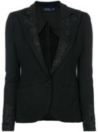 Polo Ralph Lauren Filigree Collar Blazer - Black