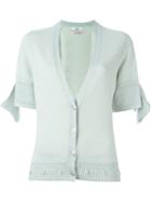 Barrie 'first Alchemy' Short Sleeve Detail Cardigan, Women's, Size: Small, Grey, Wool