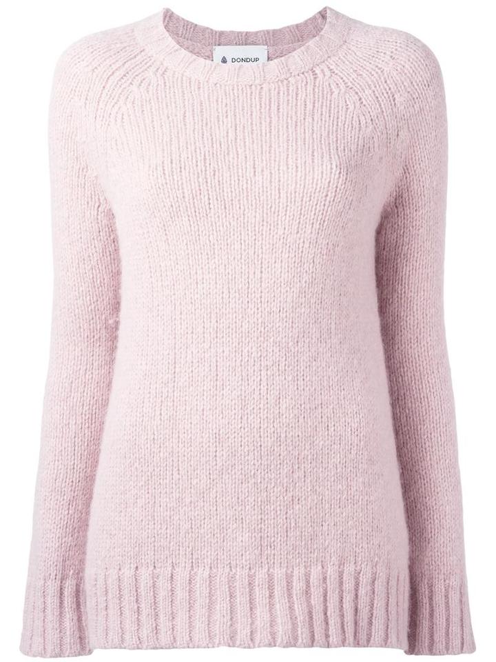 Dondup Round Neck Jumper, Women's, Size: Xs, Pink/purple, Polyamide/alpaca/merino