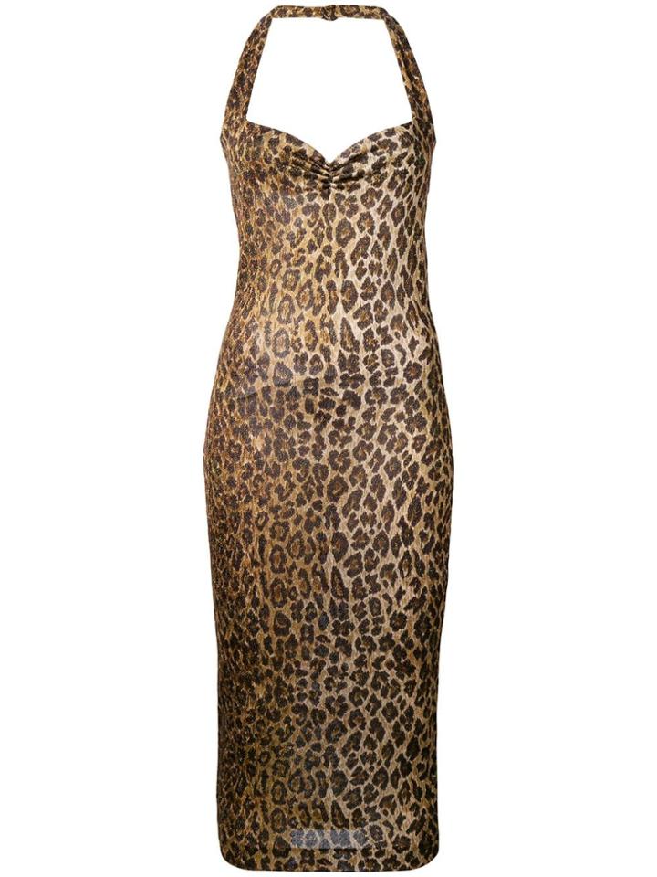 Dolce & Gabbana Vintage 1973 Leopard Print Dress - Brown