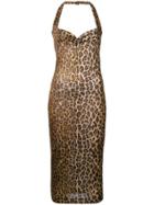 Dolce & Gabbana Vintage 1973 Leopard Print Dress - Brown