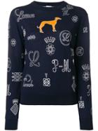 Loewe Logo Knit Sweater - Blue