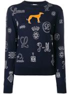 Loewe Logo Knit Sweater - Blue