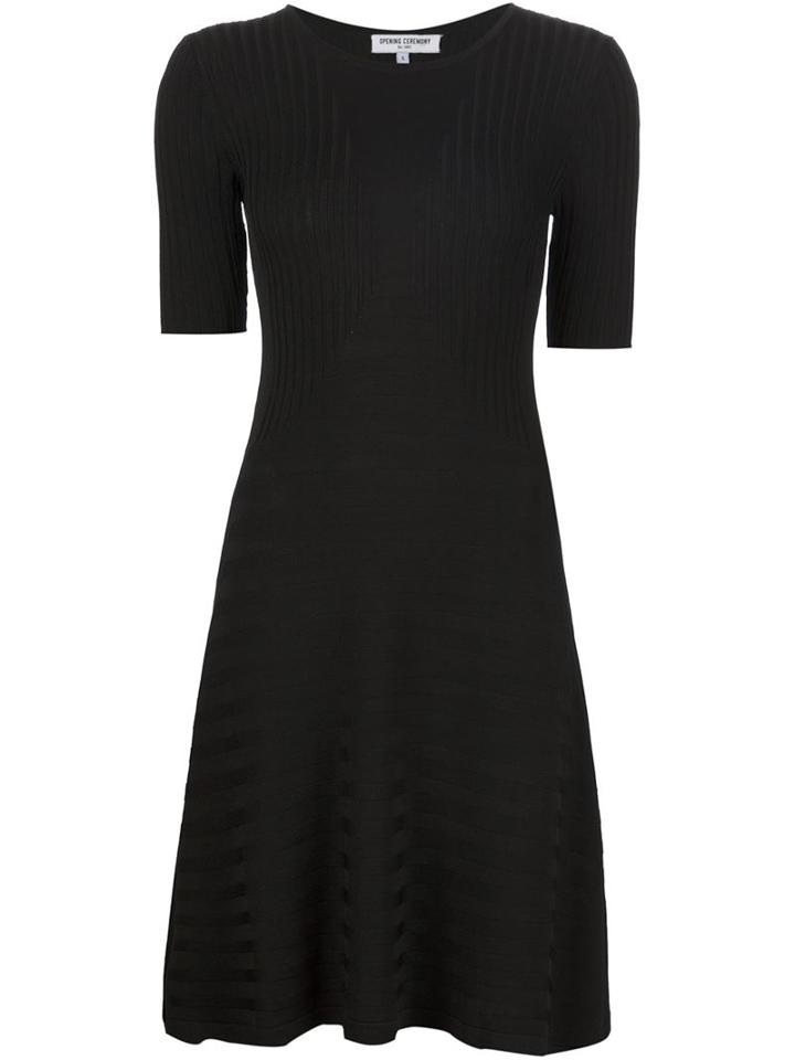 Opening Ceremony 'handkerchief' Ribbed Asymmetric Hem Dress