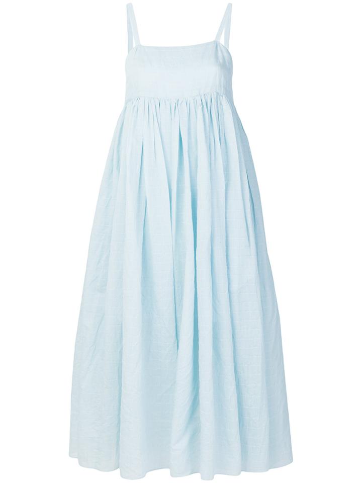 Sara Lanzi Pleated Empire Line Dress - Blue