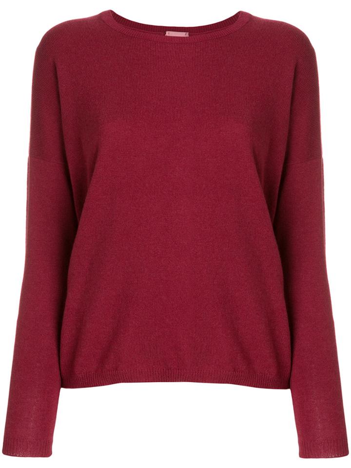 Alyki Round Neck Jumper - Pink & Purple